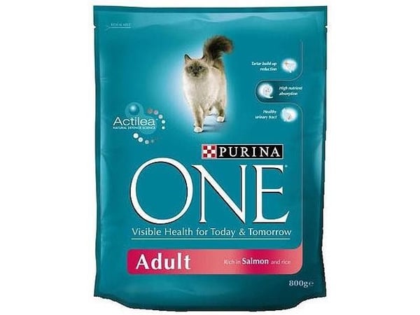 Purina One kattmat för vuxna med lax 800 g