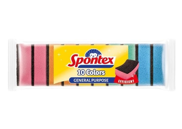 Spontex disktrasa/svamp färg 10 st 97070022