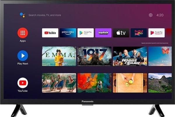 Panasonic TX-24LSW504 - 24" Diagonalklasse LSW504 Series LED-bakgrunnsbelyst LCD TV - Smart TV - Android TV - 720p 1366 x 768 - HDR