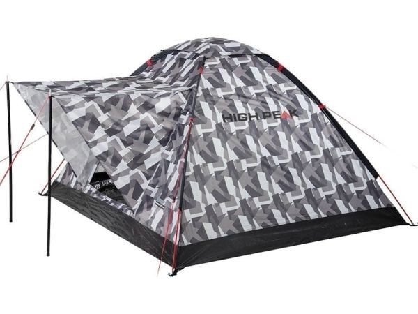 High Peak Beaver 3, Camping, Hård ram, Kupol-/iglootält, 3 personer, Kamouflage