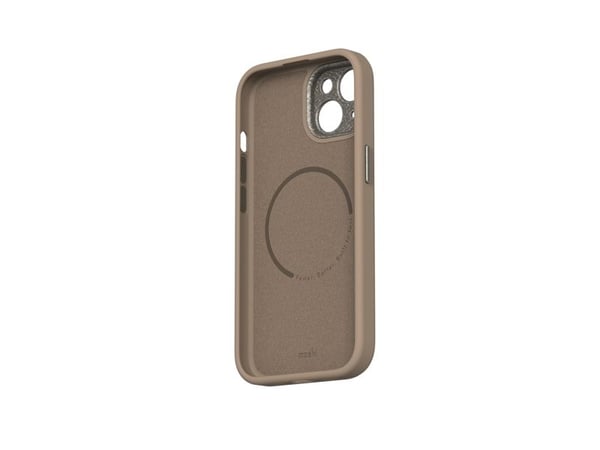 Moshi Napa för iPhone 15 – Woodsmoke brown