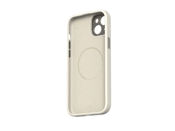 Moshi Napa för iPhone 15 Plus - Eggnog white