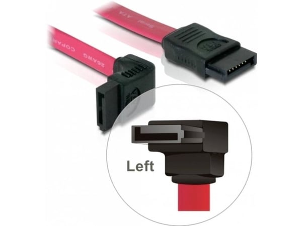 DeLOCK SATA Cable - 0.22m, 0,22 m, SATA II, Punainen
