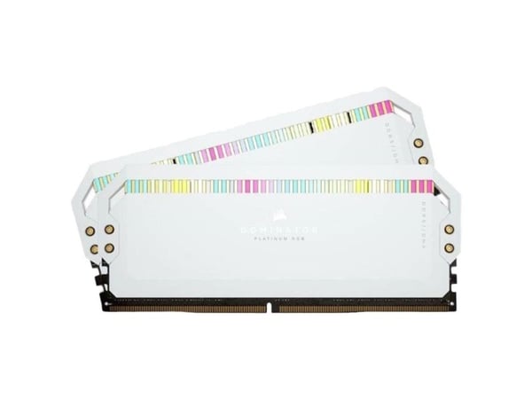 CORSAIR Dominator Platinum RGB - DDR5 - sett - 32 GB: 2 x 16 GB - DIMM 288-pin - 5200 MHz / PC5-41600 - CL40 - 1.25 V - hvit