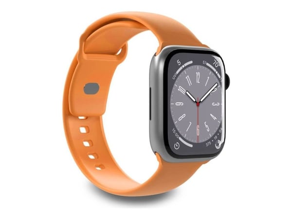PURO ICON - Elastisk bånd for Apple Watch 42/44/45/49 mm (S/M & M/L) (Aprikos)