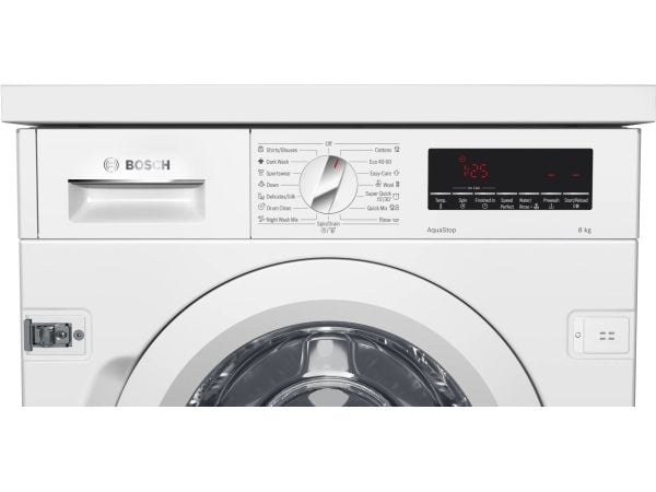 Bosch Serie | 8 WIW28542EU - Vaskemaskin - innebygd - Nisje - bredde: 60 cm - dybde: 58 cm - høyde: 82 cm - frontileggelse - 8 kg - 1400 rpm - hvit