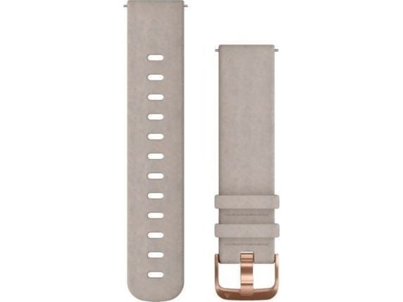Garmin Quick Release Band - Klokkestropp for smart armbåndsur - 127 - 204 mm - semsketgrå, rosagull - for Forerunner 55, 645; vívoactive 3 Music; v...