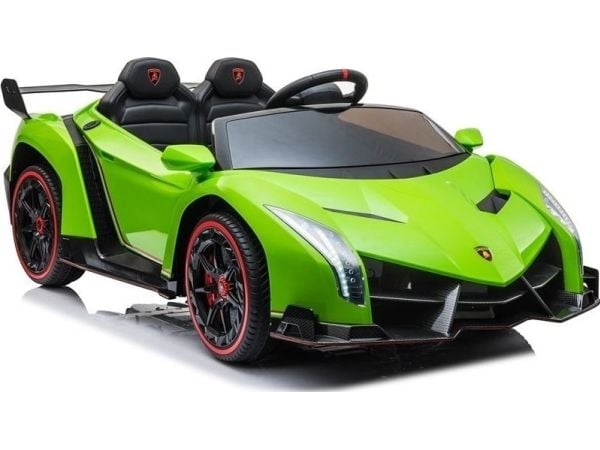 Lamborghini Veneno elbil i grønn (Lean Cars)