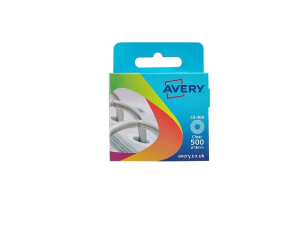Avery - Forsterkningsring - blank (en pakke 500)