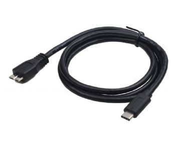Gembird CCP-USB3-MBMCM-1M - USB-kaapeli - Micro-USB tyyppi B (uros) - USB-C (uros) - USB 3.1 Gen 2 - 1,5 A - 1 m - muotoiltu - musta