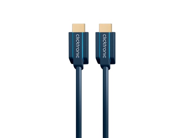 ClickTronic 1m High Speed HDMI, 1 m, HDMI Type A (Standard), HDMI Type A (Standard), 10,2 Gbit/s, Blå