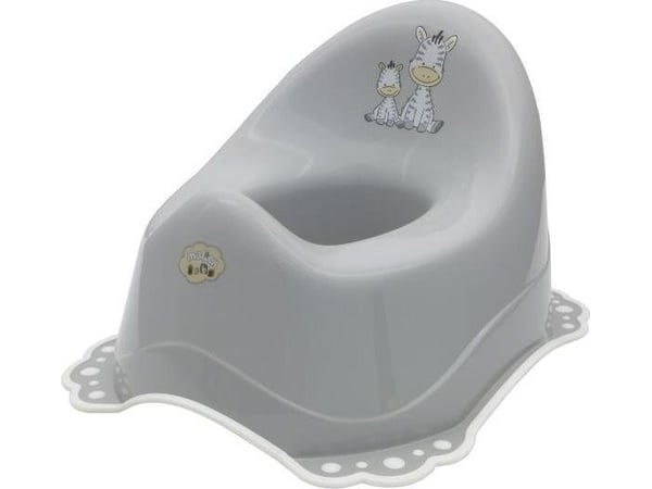 Tega Baby potte 2K med musikk/klokke Zebra grå/hvit