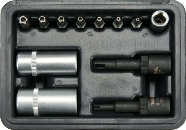 YATO set med bits/nycklar för klimat 1/4"
