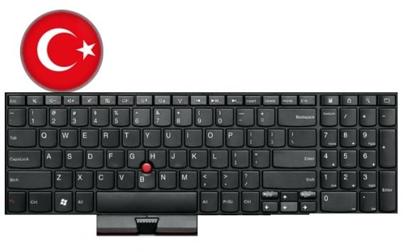 Lenovo 04W0900, Tangentbord, Turkisk, Tangentbord bakgrundsbelysning, Lenovo, ThinkPad Edge E520, Edge E525