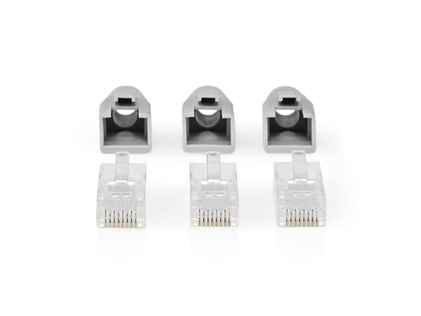 Nedis CCBW89360GY, RJ-45, harmaa, uros, suora, polyvinyylikloridi (PVC), kat. 6