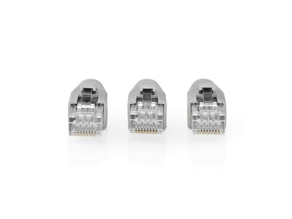 Nedis CCBW89360GY, RJ-45, harmaa, uros, suora, polyvinyylikloridi (PVC), kat. 6