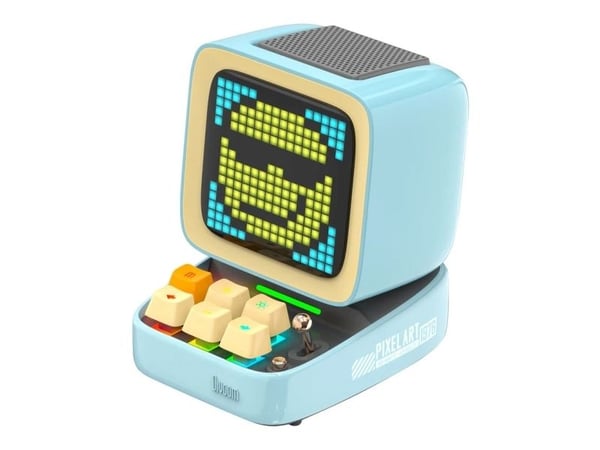 Divoom Ditoo Pro Gonik BT black, Trådløs, Stereo bærbar høyttaler, Blå, LED, Innebygd batteri, 8 timer