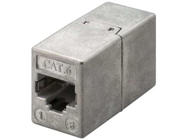 Wentronic Goobay CAT 6 RJ45 liitin/liitin - jopa 250 MHz verkot, suojattu (93963)