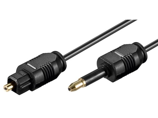 goobay AVK 224-0100 - Digital audiokabel (optisk) - mini TOSLINK hann til TOSLINK hann - 1 m