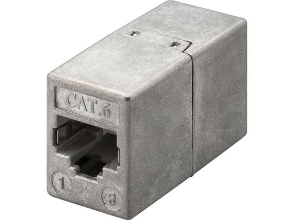 Wentronic Goobay CAT 6 RJ45 liitin/liitin - jopa 250 MHz verkot, suojattu (93963)