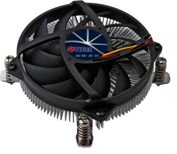 Titan CPU Kupferk?hler for Intel, med PWM-Tachosignal, lavprofildesign for Sockel 1155, 1156 (DC-155A915Z/RPW)