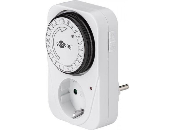 goobay Analoginen ajastin - Automatisk strøm kontakt - AC 230 V - hvid