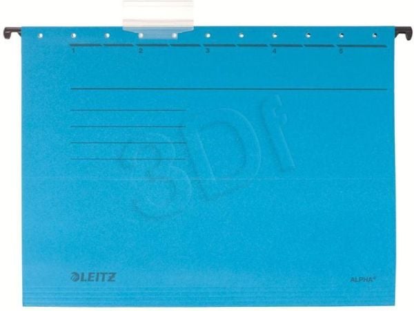 LEITZ ALPHA hengemappe, A4, åpen på siden, blå - for markedet: D / L / A / CH - 25 stk (1985-00-35)