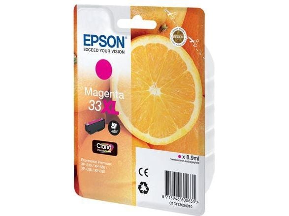 Epson Oranges C13T33634010, Väriainepohjainen muste, 8,9 ml, 650 sivua, 1 kpl