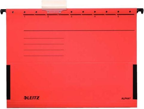 LEITZ ALPHA H?ngetasche, A4, mit Fr?schen, rot - Markkinoilla: D / L / A / CH - 25 St?ck (1986-00-25)