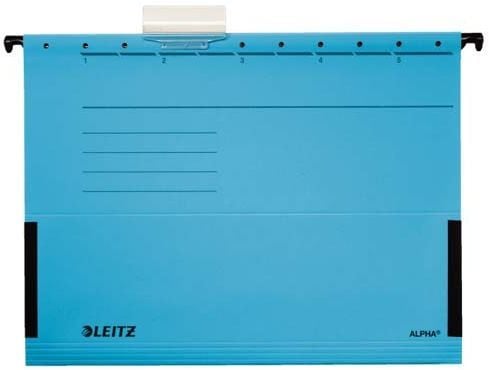 LEITZ ALPHA henge-mappe A4 med frosker blå - for marked D/L/A/CH - 25 stk (1986-00-35)