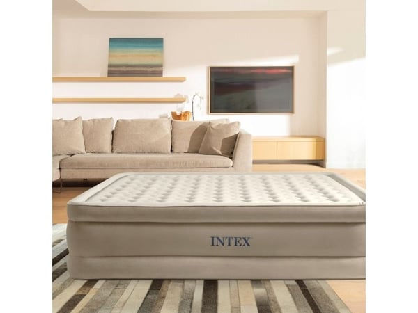 Intex 64426ND, Enkel madrass, Rektangel, Inne & Ute, Innebygd luftpumpe