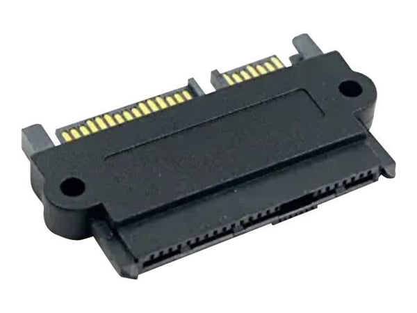 CoreParts - SATA / SAS-adapter - 29-pins intern SAS (SFF-8482) (hunn) til SATA-kombo (hann) - svart