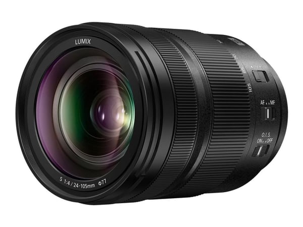 Panasonic Lumix S S-R24105 - Zoomlins - 24 mm - 105 mm - f/4.0 Macro O.I.S. - L-Mount - för Leica SL2, SL2-S; Leica CL; Panasonic Lumix DC-BS1H, S1...