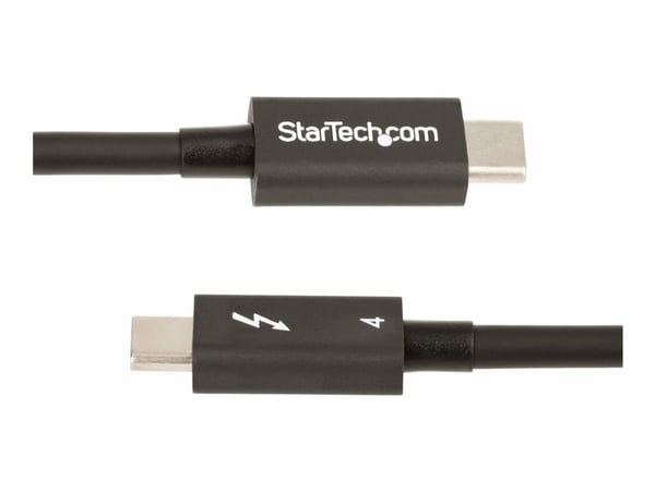 StarTech 1.6ft (50cm) Thunderbolt 4 Cable, 40Gbps, 100W Power Delivery, 4K/8K Video Support, Intel-Certified Thunderbolt Cable - Compatible w/ USB4...