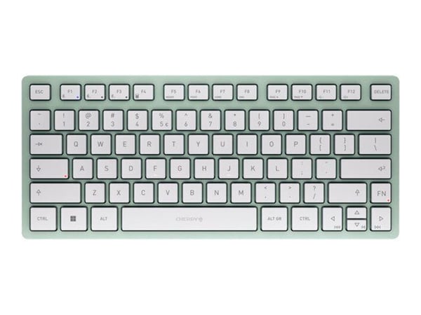CHERRY KW 7100 MINI BT - Tastatur - trådløs - Bluetooth 5.1 - QWERTY - Europa - tastsvitsj: CHERRY SX - agavegrønn