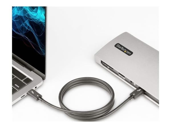 StarTech 3ft (1m) Thunderbolt 4 Cable, 40Gbps, 100W Power Delivery, 4K/8K Video, Intel-Certified Thunderbolt Cable - Compatible w/ USB 4/Thunderbol...
