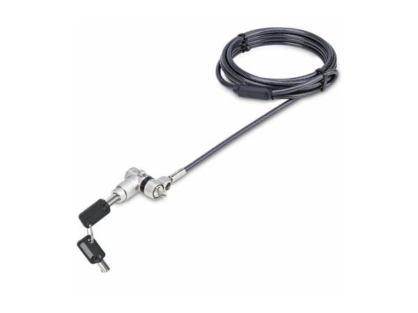 Startech Universal Laptop Lock 6.6ft (2m), Security Cable For Notebook Compatible With Noble Wedge®/Nano/K-Slot; Keyed Locking Cable - Anti-Theft C...