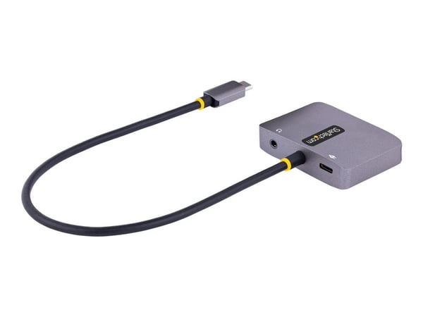 StarTech.com 122-USBC-HDMI-4K-VGA, USB Type-C, HDMI-lähtö, VGA (D-Sub) -lähtö, 3840 x 2160 pikseliä