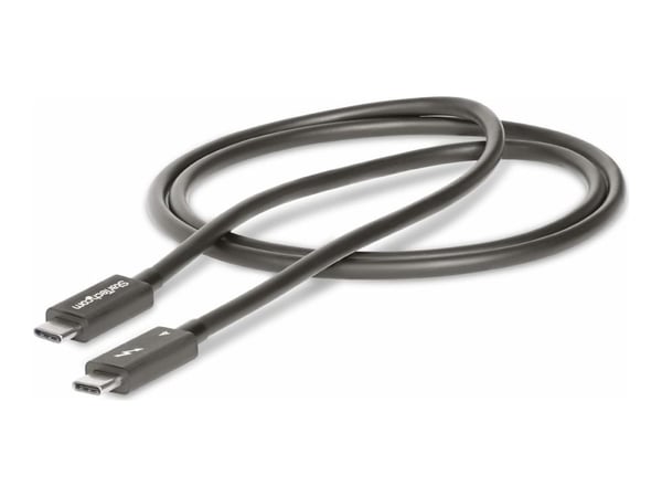 StarTech 3ft (1m) Thunderbolt 4 Cable, 40Gbps, 100W Power Delivery, 4K/8K Video, Intel-Certified Thunderbolt Cable - Compatible w/ USB 4/Thunderbol...