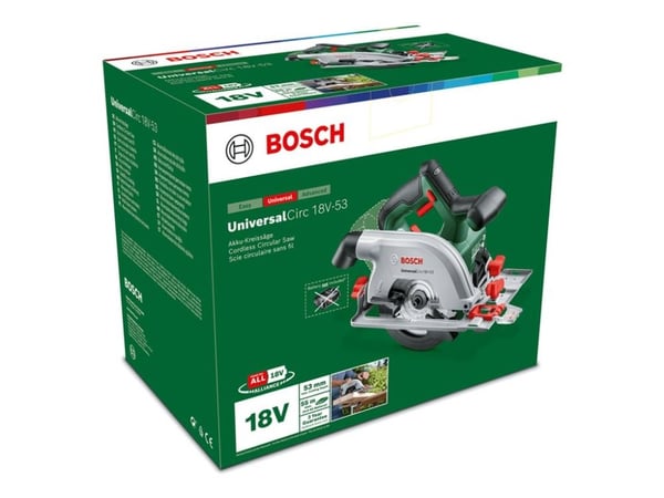 Bosch UniversalCirc 18V-53 - Sirkelsag - trådløs - 160 mm - uten batteri, ingen lader - 18 V - SOLO
