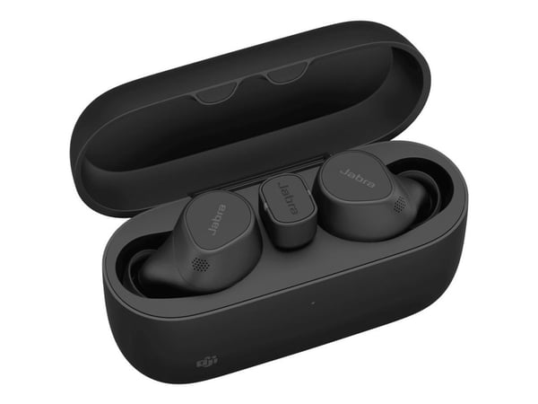Jabra Evolve2 Buds MS - True wireless-hodetelefoner med mikrofon - i øret - Bluetooth - aktiv støydemping - USB-C via Bluetooth-adapter - lydisoler...