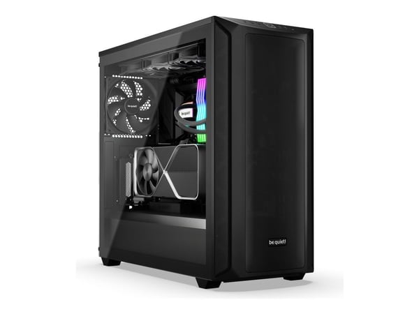 be quiet! -  SHADOW BASE 800 - Midi-tårn - utvidet ATX (E-ATX) - sidepanel med vindu (herdet glass) - ingen strømforsyning (ATX / PS/2) - svart - U...