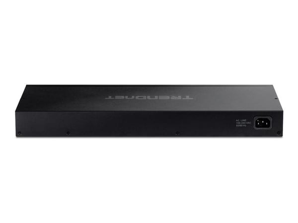 TRENDnet TPE TG262 - Switch - 24 x 10/100/1000 (PoE+) + 2 x SFP - rackmonterbar - PoE+ (380 W) - TAA-samsvar