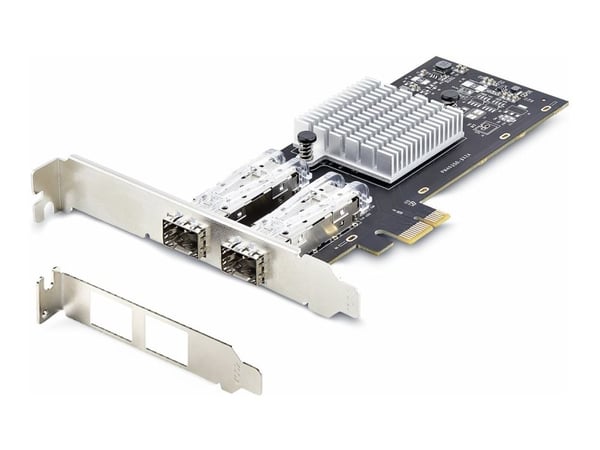 Startech 2-Port GbE SFP Network Card, PCIe 2.0 x1, Intel I350-AM2 2x 1GbE Controller, 1000BASE Copper/Fiber Optic, Dual-Port Gigabit Ethernet NIC, ...
