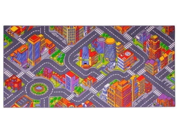 Bil Legetæppe Stor By 95 x 200 cm