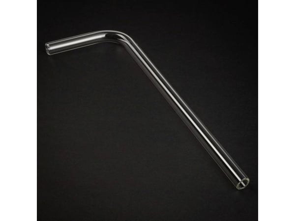 Alphacool HardTube 16/11mm Borosilikatglas 90 Grad Winkel 10/30cm - klar