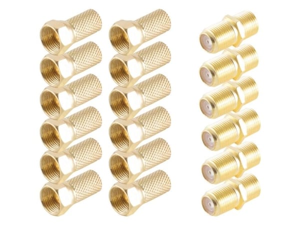 shiverpeaks BS15-300014, F-tyyppi, F, F, Kulta, 6,7 mm, 18 kpl