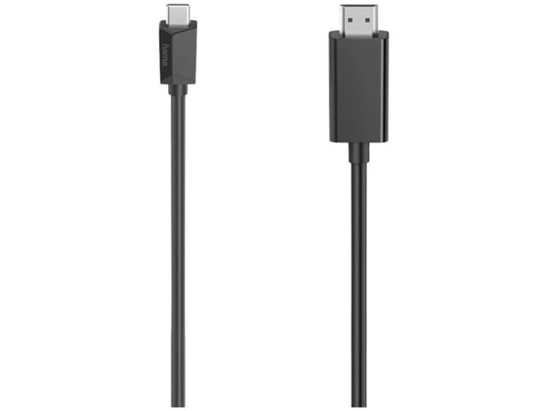 Hama 00200718, 1,5 m, USB C, HDMI-tyyppi A (vakio), Musta