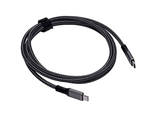 Akyga AK-USB-34, 1,5 m, USB C, USB C, Thunderbolt 3, Musta