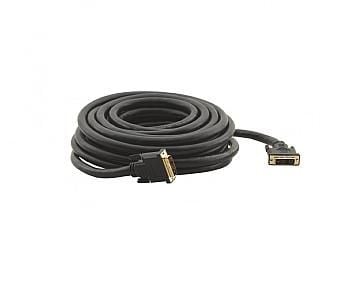 Kramer C-DM/DM/XL Series - DVI-kaapeli - single link - DVI-D (uros) - DVI-D (uros) - 90 cm - sormiruuvit - musta